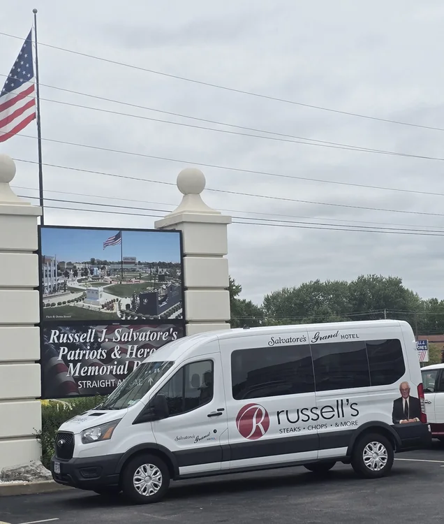 Salvatore’s Grand Hotel airport shuttle vehicle